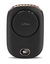 LtYioe Ventilador Portatil Ventilador de Mano USB Recargable con 3 Velocidades y Pantalla LED inteligente, Ventilador Pequeño Silencioso para Oficina Interior Viajes Aire Libre (Negro)