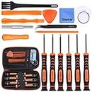Vastar 17Pcs Triwing Screwdriver Set for Nintendo - Full Professional Screwdriver Bit Repair Tool Kit with S2 Steel for Nintendo New 3DS/2DS XL/NES/SNES Classic (2017)/Nintendo NDS/NDS