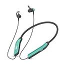 AMS NB-31 Newly Launched, in Ear Earphones with 40Hrs Playback, Bluetooth 5.0 Wireless Headphones with mic, Deep Bass Neckband, IPX5 Water Resistance,Magnetic Earbuds, Fast Charging |Green
