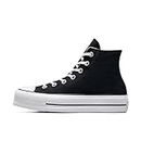 Converse Women's Chuck Taylor Lift All Star High Top Sneakers, Black/White/White, 9