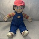 VINTAGE 1991 My Buddy Hasbro Playskool 22” Doll Brown Hair Blue Eyes Boy Red Hat