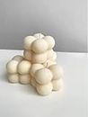 Spill Light Mini Soy Bubble Classic White Candles for Home Decor/Valentines/Wedding Giveaway/House Warming Gift/Christmas Gift/Diwali Gift | 3-5 hrs | Set of 4 (Lemon Grass)