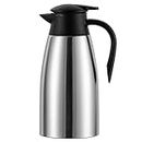 Dyserbuy 68Oz Thermal Coffee Carafe, Insulated Stainless Steel Double Walled Vacuum Flask/Coffee Carafes with Press Button Top, Coffee Carafe Drink Dispenser for Coffee,Tea,Beverage