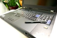 17"LENOVO THINKPAD W700 EXTR.X9100 SSD NVIDIA 8GB WACOM+PEN DVD CAPITÁN-NOTEBOOK