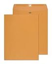Clasp Envelopes - 10x13 Inch Brown Kraft Catalog Envelopes with Clasp Closure & Gummed Seal – 28lb Heavyweight Paper Envelopes for Home, Office, Business, Legal or School 15 Pack 10x13, Brown Kraft