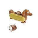 YOBRO Animal Tape Dispenser Hotdog Style, The Tastiest Way to Stick Things Together, Mini Animal Stationery for Home Office, Cute and Funny Desk Supplies Gift for Kids Adults with 2 Replacement Tapes