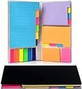 Sticky Note Set, 402 Sheets Self-Stick Divider Memo Notes Pads Bookmark Writing Label Colourful Markers Bookmark with PET Index Lable for Work Teachers Students Office Stationary Supplies
