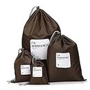 PACKOVE Juego De 3 Piezas 4 Piezas organizador de café bolsa impermeable bolsa con cordón Alta capacidad Bolsas de almacenamiento cartera bolsa de almacenamiento viajar bolsa de viaje