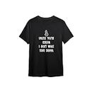 Unless You're Korean I Don't Want Your Drama Kdrama Unisex Printed Regular Fitted Black T Shirt for Men & Women(Medium)