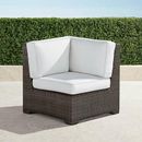 Small Palermo Corner Chair in Bronze Finish - Custom Sunbrella Rain, Special Order, Rain Cobalt, Standard - Frontgate