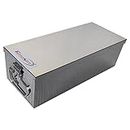 GinoSet® Stainless Steel Locker Box,Jewellery Boxes, Cash Box,Bank Locker Box,Check book Box, For All use Box Size - 12 Inch (L-32 / W-13 / H-9.5 CM)