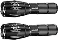 GaiGaiMall Military Grade Tactical LED Flashlight 3000 Lumen Torch with Zoomable, Water Resistant (2pack 5 Modes)