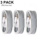Cable de carga rápida de datos USB de 3 paquetes para Apple iPhone 6 7 8 Xs 11 12 13 MAX