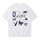 T-Shirt Olivia Rodrigo Guts World Tour T-Shirt Imprimé Street T-Shirt Décontracté Chemise De Sport À Manches Courtes T-Shirt pour Hommes Et Femmes XS-3XL-Black||XS