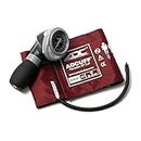 ADC - 703-11AR Diagnostix 703 Palm Style Aneroid Sphygmomanometer with Adcuff Nylon Blood Pressure Cuff, Adult, Red