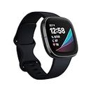 Fitbit Sense Advanced Smartwatch with Tools for Heart Health, Stress Management & Skin Temperature Trends, Carbon / Graphite Stainless Steel