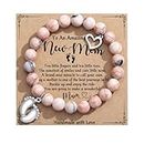TONY & SANDY New Mom Gifts for Women, 1st First Mothers Day Gifts for New Mom, Pink Bracelet Mommy Mom to Be Gifts for 1st Time Mom, New Mom Essentials Must Haves Gift Basket After Birth