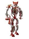 Giga Bots - Blaze | Energy Core Transforms Into 13 Inch Action Figure | Leader of The Scourage | Unique Toy Combat Attachments and Skills | Includes 33 Buildable Pieces