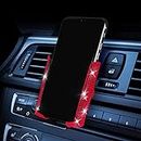 SUNCARACCL Bling Car Phone Holder, 360 Degrees Adjustable Crystal Auto Car Mount Phone Holder for Dashboard,Windshield and Air Vent (Red)