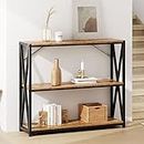 DlandHome Console Table Side Table 3-Tier Shelf for Entryway Hallway Table Living Room Table Sofa Table for Living Room, Entryway, DCA-CZJYB-003