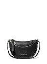 Michael Kors Dover Small Leather Crossbody Bag Purse Handbag, Black, One Size