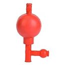 Bola de pipeteado Bulbo de succión cuantitativo - Laboratorio Bulbo de succión de goma Bola de pipeta cuantitativa segura con 3 aberturas Bola de pipeteo roja