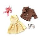 DOLLFUN Girls 18 inch Fashion Doll Clothes, Shoes and Accessories Outfit Fashion Set Tutu Dress with Cardigan Jacket, Multi-Color
