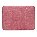 NIDOO 14 Inch Laptop Sleeve Water-Resistant Computer Case Portable Bag for 14" Notebook / 14" Lenovo ThinkPad E480 T470 E470 / Flex 6/13.5" Microsoft Surface Book, Red