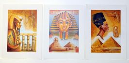 Colección de bellas artes grabados egipcios Tutankamón/Pirámides Dieter Berndl