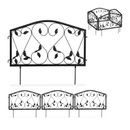 4 pcs bed fence leaves, bed limiter iron, decorative fence discount fence decorative fence