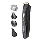 Remington 5-in-1 Titanium Multi-Grooming Kit, PG6024AU, Cordless Rechargeable Groomer + Accessories (Beard Trimmer, Mini Foil Shaver, Nose and Ear Trimmer, Arc Detail Trimmer and Adjustable Comb) - Black