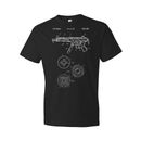 H&K MP5 Submachine Gun Shirt SWAT Team Military Gift Gun Blueprint Firearm Shirt