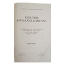 Electric Appliance Company Catalogue Number 27 Electrical Appliance Co 1906-1907