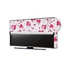 JM Homefurnishings Waterproof, Weatherproof and Dust-Proof LED Smart TV Cover for Sharp (60 inch) Ultra HD 4K, Aquos LC-60UA6800X Protect Your LCD-LED-TV Now Love Heart Print