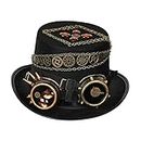 SECRET DESIRE Steampunk Top Hat Gothic Headgear for Cosplay Costume Novelty Item 60-61cm