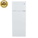 7.3 Cu Ft Top Freezer Refrigerator Removable Shelves Reversible Door White 21 In