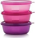 Tupperware Leftover Bowl Set Storage Food Containers (600ML x 3pcs)