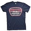 Fast N' Loud Officially Licensed Gas Monkey Garage Vintage Custom Mens T-Shirt (Navy Blue), Medium