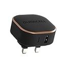 Duracell Black 30W Dual Fast USB-C + USB-A PPS Compact Wall Charger Plug - Compatible With Smartphones, Tablets, Powerbanks & More - Flush To Wall Ergonomic Design & Fit