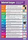 Internet Jargon | Technology and Computing Posters | Gloss Paper measuring 33” x 23.5” | ICT Charts for the Classroom | Education Charts by Daydream Education