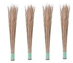KURUPPATH Group Floor, Garden, Outdoor Cleaning Natural and Pure Bamboo Seek Coconut Jhadu/Brooms (Pack of 4)