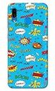 NDCOM for Samsung Galaxy A20E Back Cover Doodle of Texts Printed Hard Case