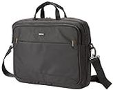 Amazon Basics Compact Laptop Shoulder Bag Carrying case with Accessory Storage Pockets (17.3 inch - 44 cm), Black, 1-Pack
