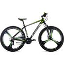Mountainbike KS CYCLING "Xplicit" Fahrräder Gr. 53 cm, 29 Zoll (73,66 cm), schwarz (schwarz, grün) Hardtail