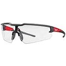 Milwaukee 4932471881 Transparent Safety Glasses Red Clear Anti Scratch High Performance Clear Safety Glasses