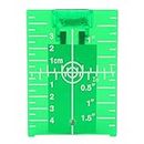 Akozon Laser Target Plate, Magnetic Target Plate with Leg for Laser Level Meter Cross Line Double Scale Green/Red Enhancing The Visibility of Green/Red Laser Lines or Points(Green)