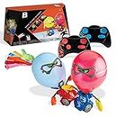 BLACK SERIES Robo Combat Airheads, Remote Control Balloon Brawlers, 2 RC Battle Robots with Inflatable Heads, Wireless Infrared Controllers