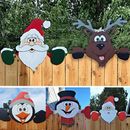 Garden Fence St. Nicholas Santa Claus Elk Christmas Decoration Outdoor DecorLOVE