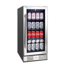 Kalamera 15” Beverage Cooler and Refrigerator Under Counter Built-in or Fre...