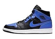 Nike Jordan 1 Mid Royal Men's Blue and Black 554724-077 (Numeric_9_Point_5)